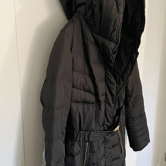Hooded Down Coat, Women’s, Knee length, M, Kensie - Picture 4 of 8